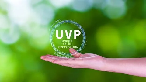 UVP, Unique Value Proposition symbol. Business and Unique Value Proposition.. Stock Photos