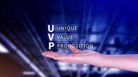 UVP, Unique Value Proposition symbol. Business and Unique Value Proposition.. Stock Photos