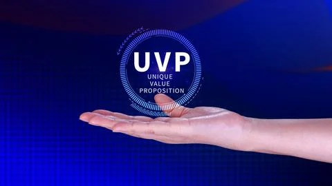 UVP, Unique Value Proposition symbol. Business and Unique Value Proposition.. Stock Photos