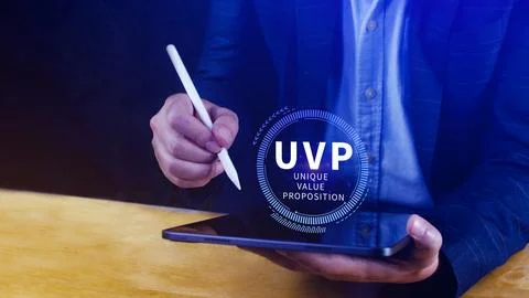 UVP, Unique Value Proposition symbol. Business and Unique Value Proposition.. Stock Photos