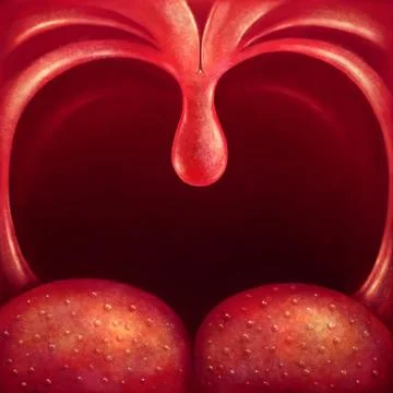 Uvula in the throat Stock Illustration