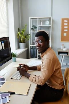 UX Developer at Workplace Stockfoto's