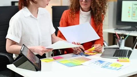 UX graphic designer planning application process development prototype wire.. Stock Footage 312387102