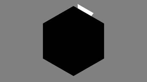 UX Hexagon Loader, Clock Video stock 86718307