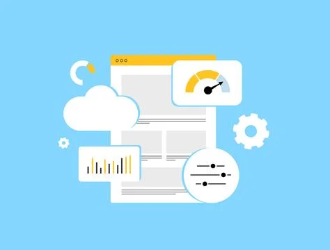 UX optimization improves website usability and user satisfaction with intuitive Stock Illustration