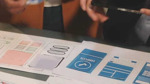 UX UI and Programming development technology. Stock Footage 287861106