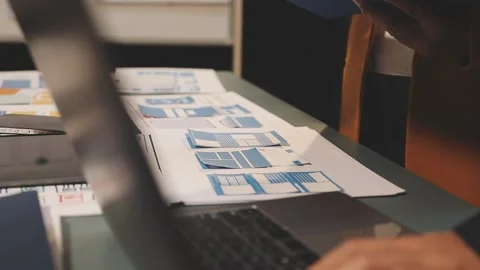 UX UI and Programming development technology. Stock Footage 287861147
