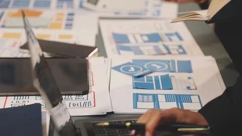 UX UI and Programming development technology. Stock Footage 287861148