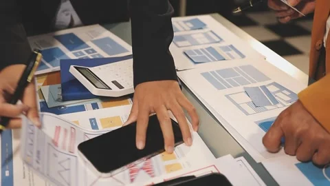 UX UI and Programming development technology. Stock Footage 287861239