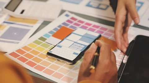 UX UI and Programming development technology. Stock Footage 287861443