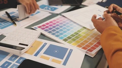 UX UI and Programming development technology. Stock Footage 287861473