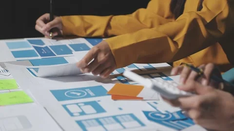 UX UI and Programming development technology. Stock Footage 292767933