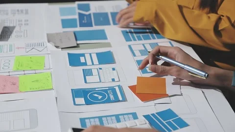 UX UI and Programming development technology. Stock Footage 292768137