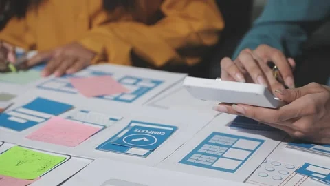 UX UI and Programming development technology. Stock Footage 292768211