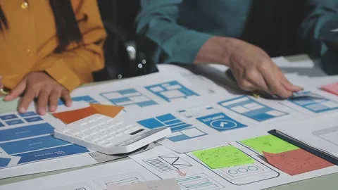 UX UI and Programming development technology. Stock Footage 292768555