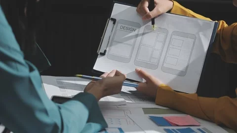 UX UI and Programming development technology. Stock Footage 292769371