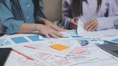 UX UI and Programming development technology. Stock Footage 303623818