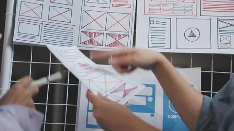 UX UI and Programming development technology. Stock Footage 303624044