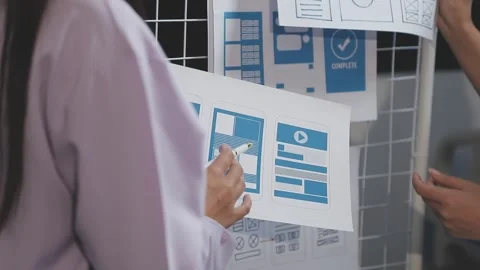 UX UI and Programming development technology. Stock Footage 303624111
