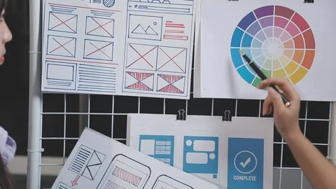 UX UI and Programming development technology. Stock Footage 303624117