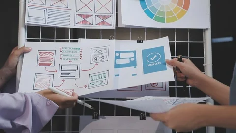 UX UI and Programming development technology. Stock Footage 303624133