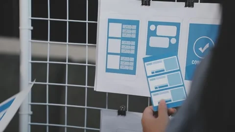 UX UI and Programming development technology. Stock Footage 303624209