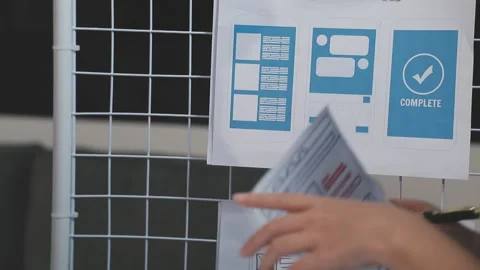 UX UI and Programming development technology. Stock Footage 303624236