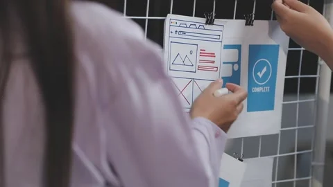UX UI and Programming development technology. Stock Footage 303624242