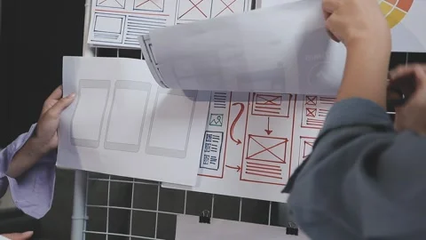 UX UI and Programming development technology. Stock Footage 303624256