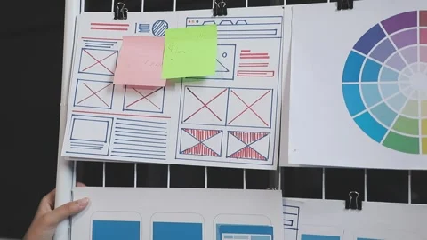 UX UI and Programming development technology. Stock Footage 303624277