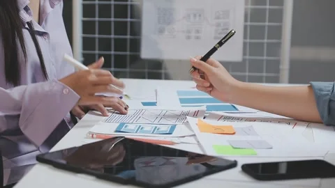 UX UI and Programming development technology. Stock Footage 303624346