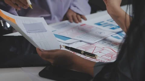 UX UI and Programming development technology. Stock Footage 303624366