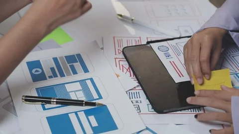 UX UI and Programming development technology. Stock Footage 303624434