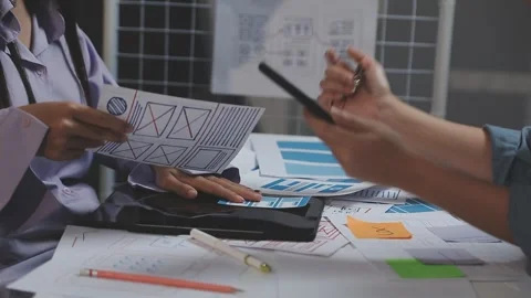 UX UI and Programming development technology. Stock Footage 303624435