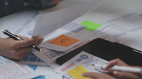 UX UI and Programming development technology. Stock Footage 303624454