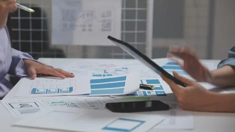 UX UI and Programming development technology. Stock Footage 303624511