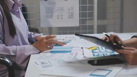 UX UI and Programming development technology. Stock Footage 303624602