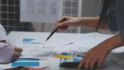 UX UI and Programming development technology. Stock Footage 303624700