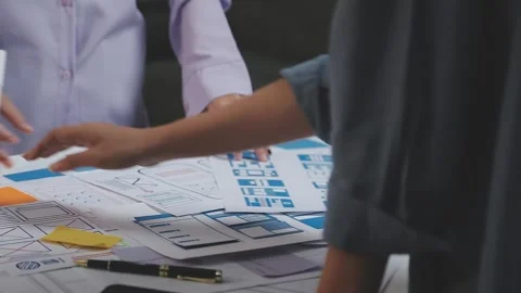 UX UI and Programming development technology. Stock Footage 303624751