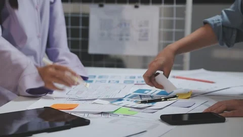 UX UI and Programming development technology. Stock Footage 303624768