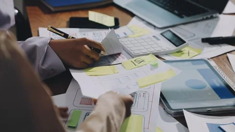 UX UI and Programming development technology.. Stock Footage 311610126