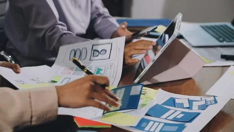 UX UI and Programming development technology.. Stock Footage 311610131