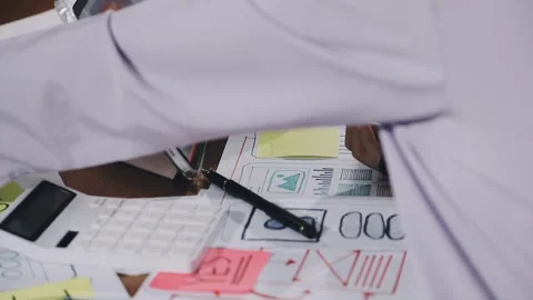 UX UI and Programming development technology.. Stock Footage 311610139