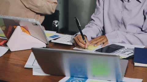 UX UI and Programming development technology.. Stock Footage 311610157
