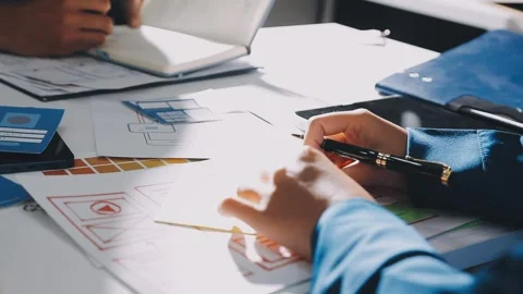 UX UI and Programming development technology. Stock Footage 320315498