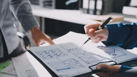 UX UI and Programming development technology. Stock Footage 320315519