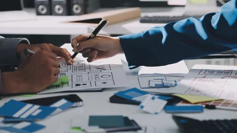 UX UI and Programming development technology. Stock Footage 320315525