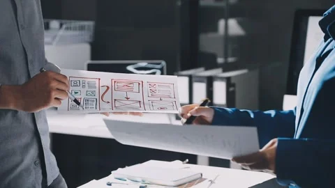 UX UI and Programming development technology. Stock Footage 320315542