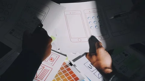 UX UI and Programming development technology. Stock Footage 320315561