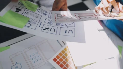 UX UI and Programming development technology. Stock Footage 320315565